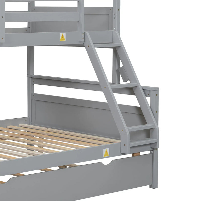 Bunk Bed With Ladder And Safety Guardrail by HouseOfZazla