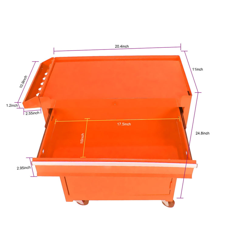 High Capacity Rolling Tool Chest With Wheels And Drawers, Storage Cabinet by HouseOfZazla