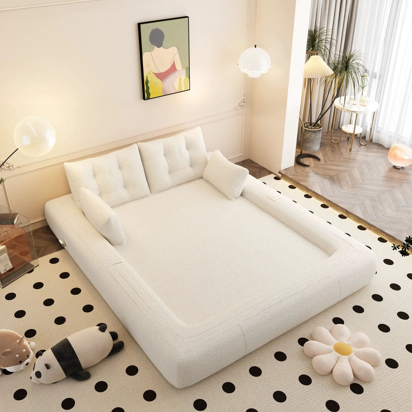 Human Dog Bed Multi Functional Foldable Sofa Bed 3 In 1 by HouseOfZazla