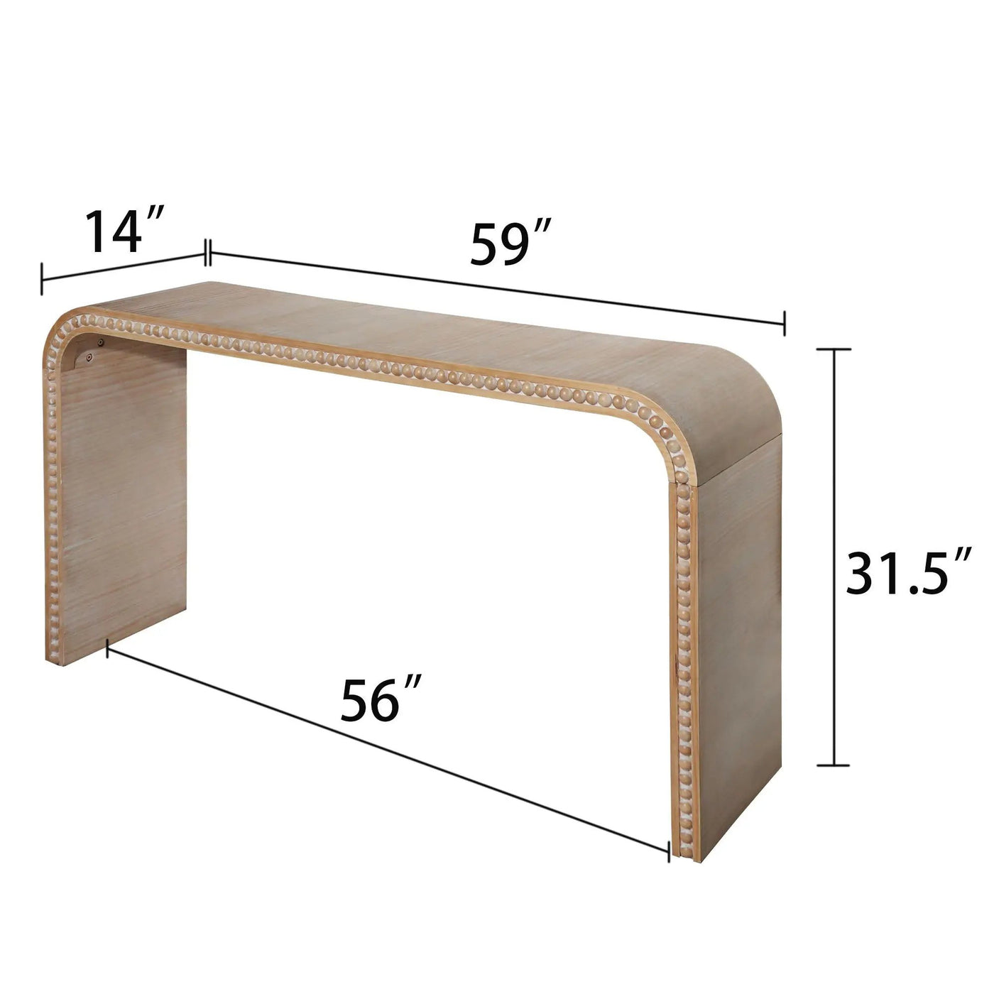 Waterfall Console Table by Unique Piece Furniture