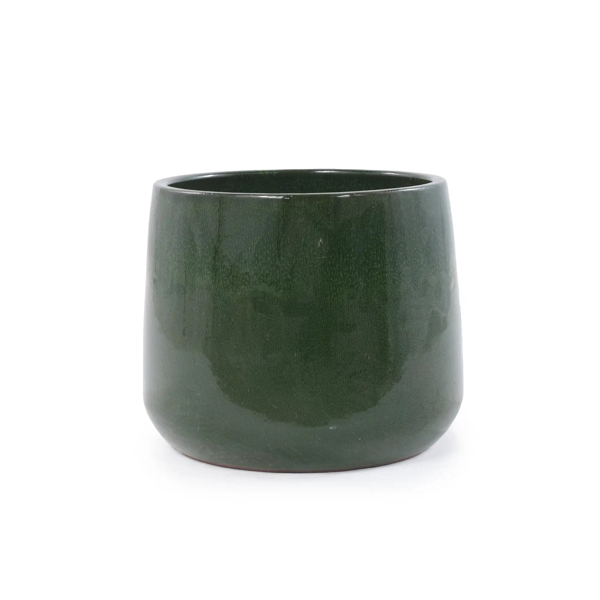 Handmade Solid Glazed Ceramic Planter Set of 4 by HouseOfZazla