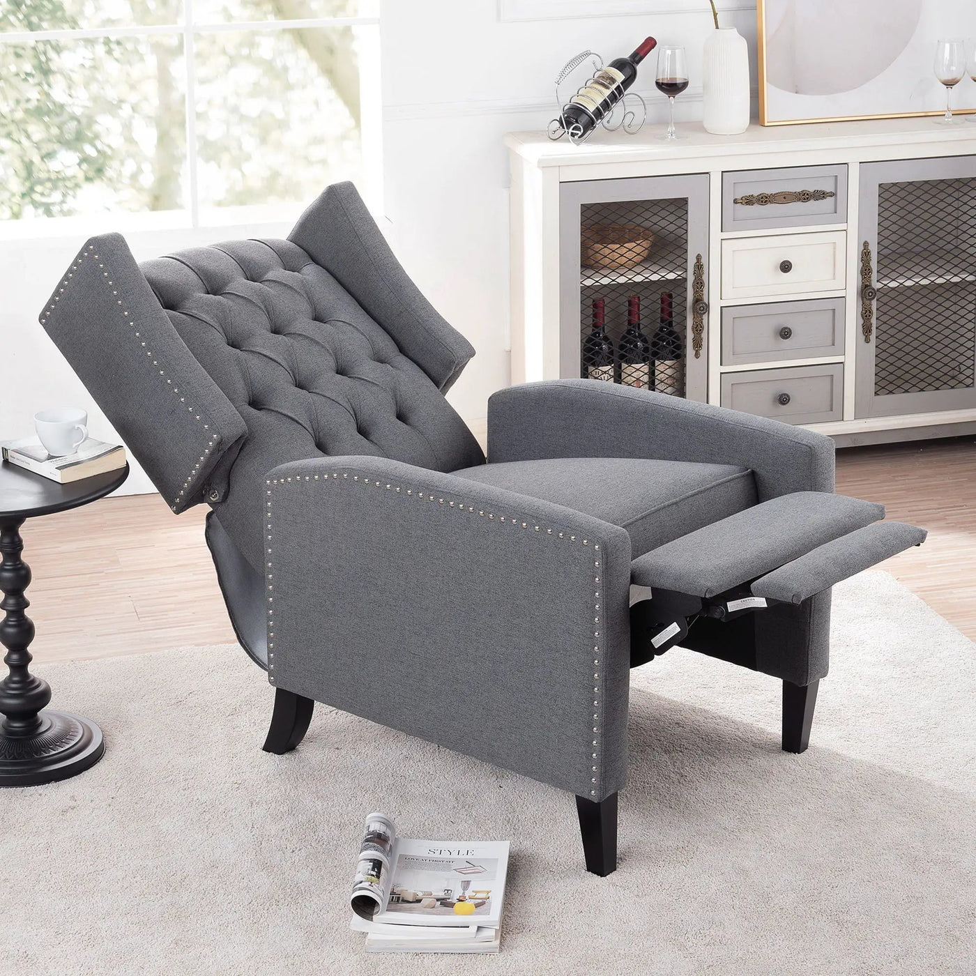 Manual Wing Chair Recliner by Unique Piece Furniture