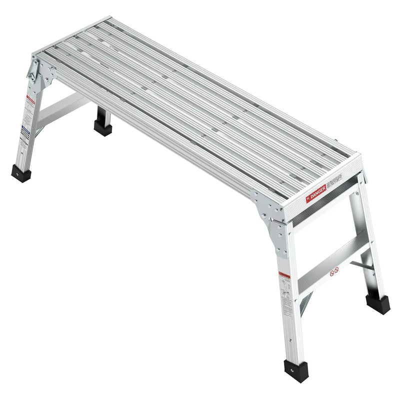 Work Platform Aluminum Portable Bench Folding Ladder by HouseOfZazla