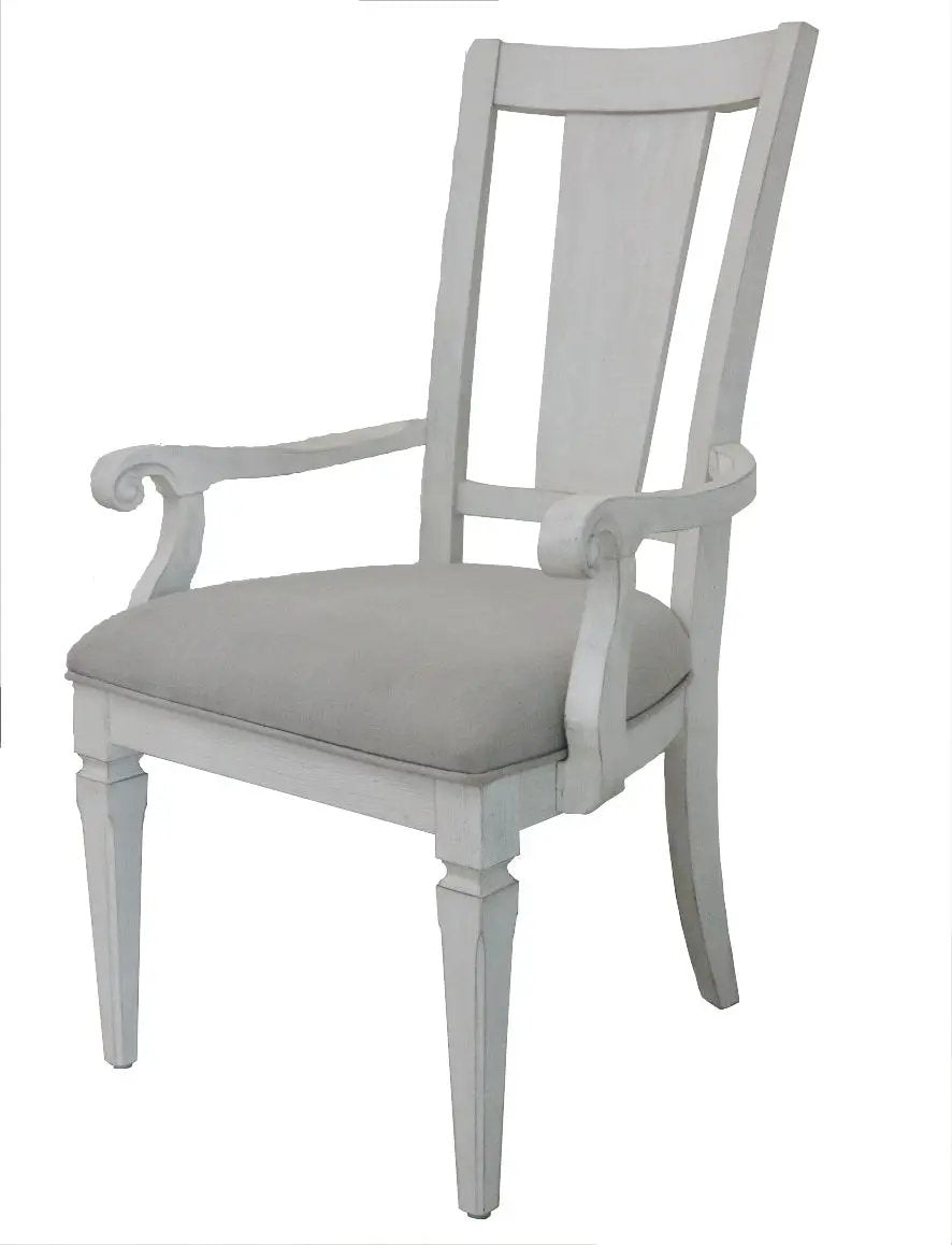 Katia - Arm Chair (Set of 2) - Light Gray / White by Unique Piece Furniture