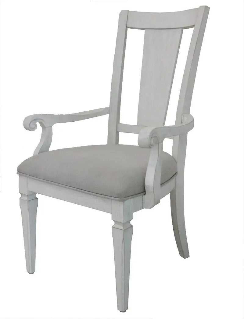 Katia - Arm Chair (Set of 2) - Light Gray / White by Unique Piece Furniture