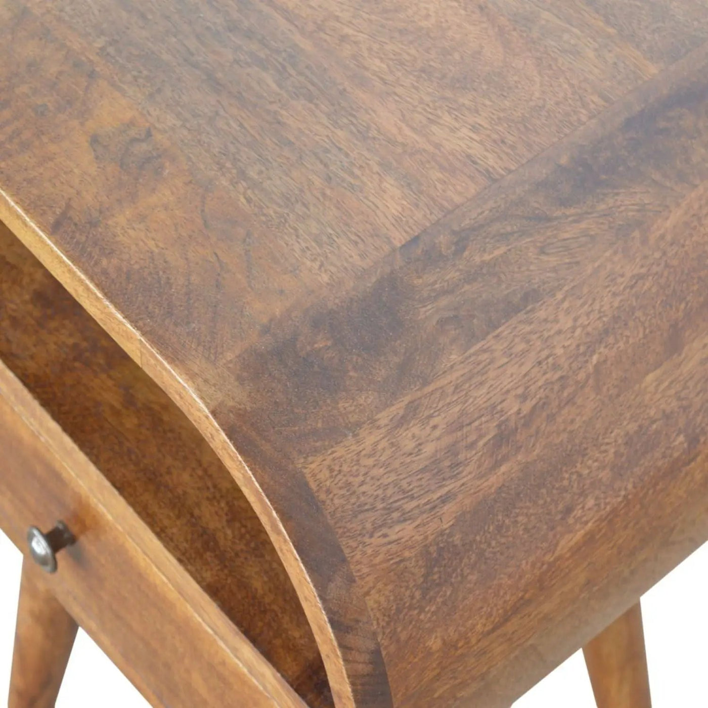 Circular Open Bedside Nightstand by Unique Piece Furniture