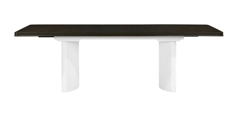 Carene - Dining Table (With Leaf) - Brown / White by Unique Piece Furniture