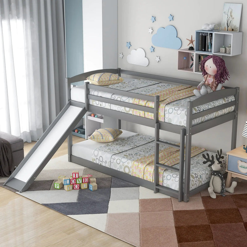 Durable Bunk Bed With Convertible Slide And Ladder by Unique Piece Furniture