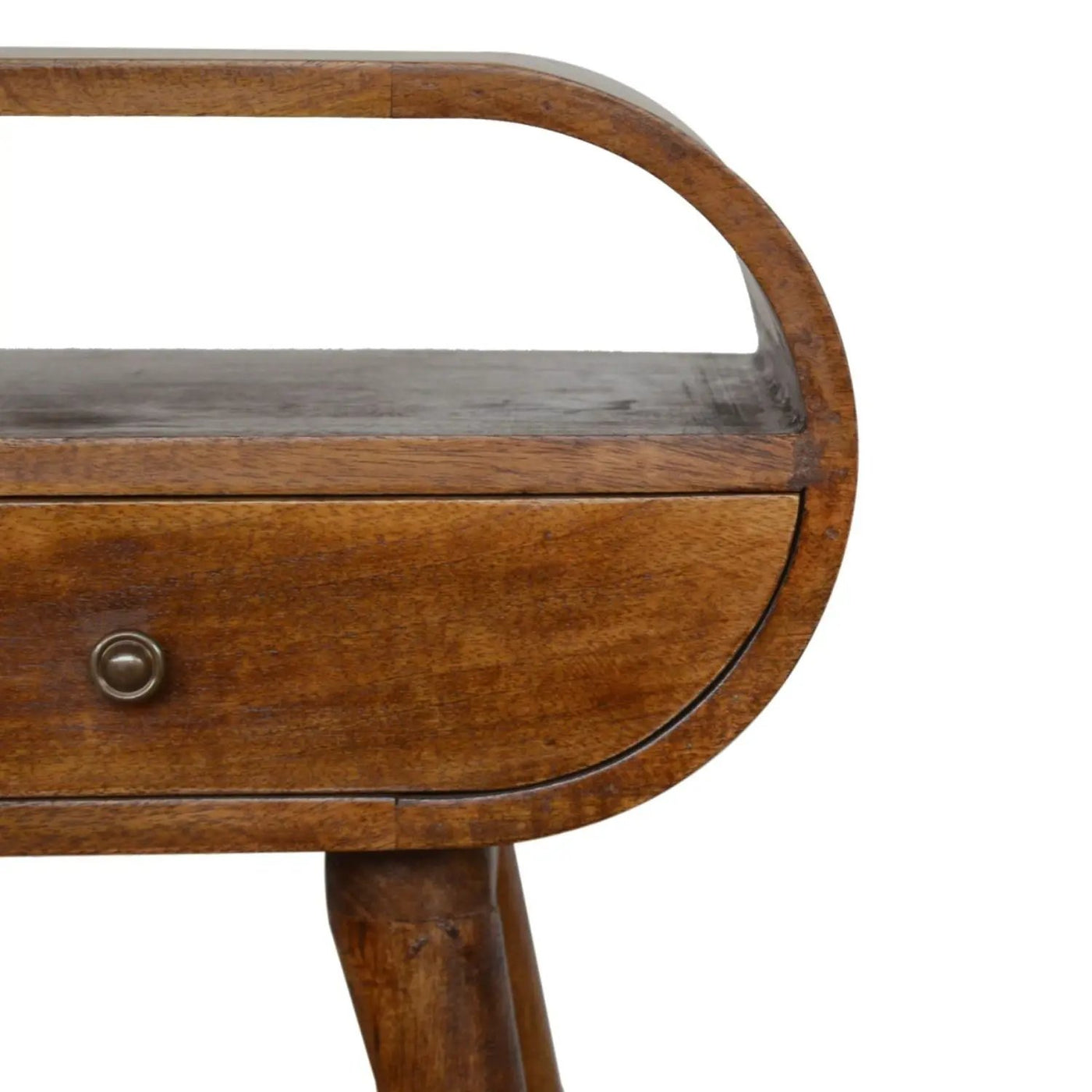 Circular Open Bedside Nightstand by Unique Piece Furniture