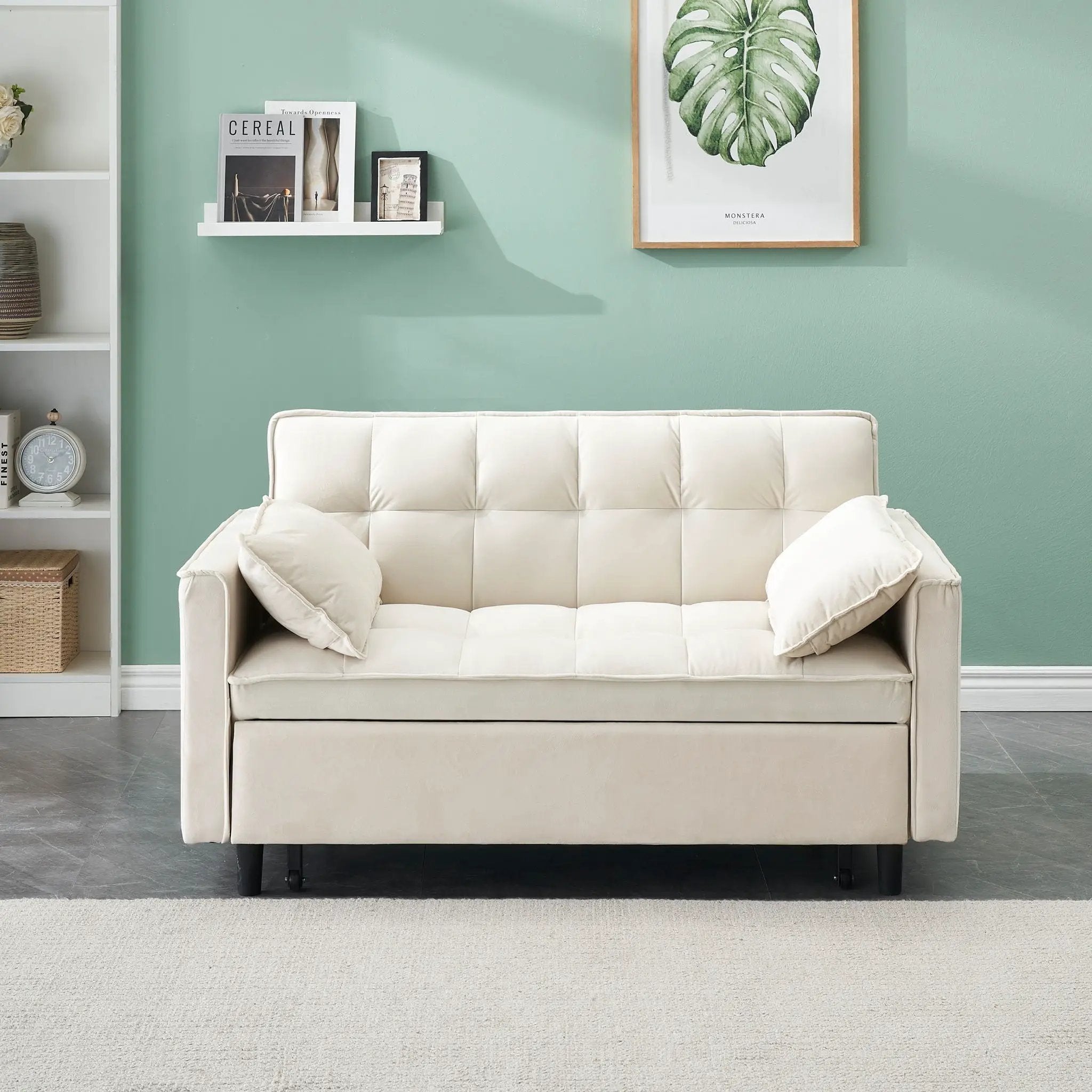 Sofa Bed With Pockets, 3 In 1 Convertible For Living Room by Unique Piece Furniture