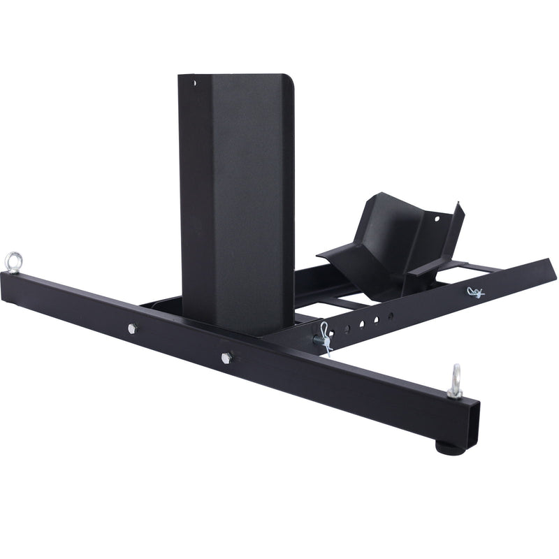 Heavy Duty Adjustable Motorcycle Stand / Wheel Chock 1800 Lb Capacity - Black by HouseOfZazla