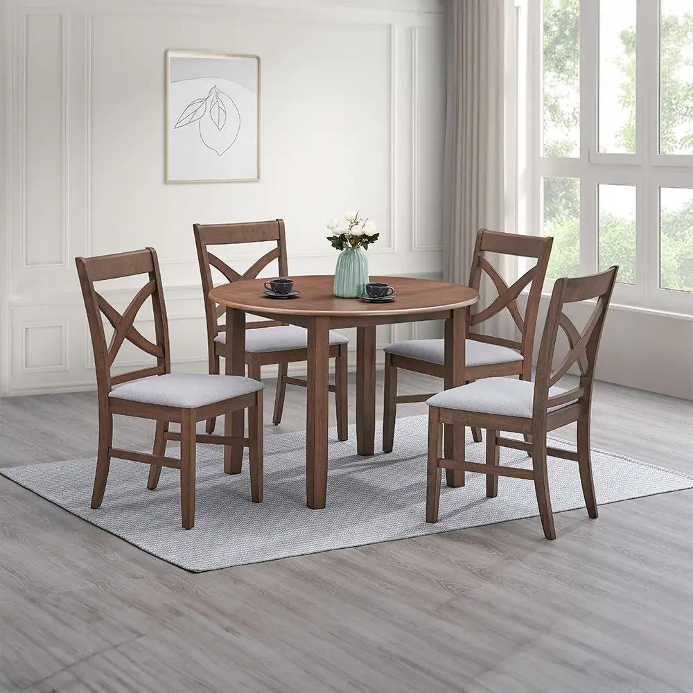 Ferris - Round Dining Table - Brown by Unique Piece Furniture