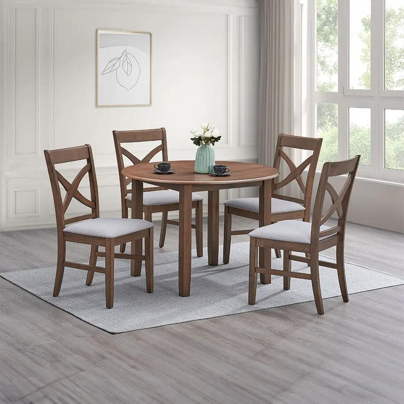 Ferris - Round Dining Table - Brown by Unique Piece Furniture