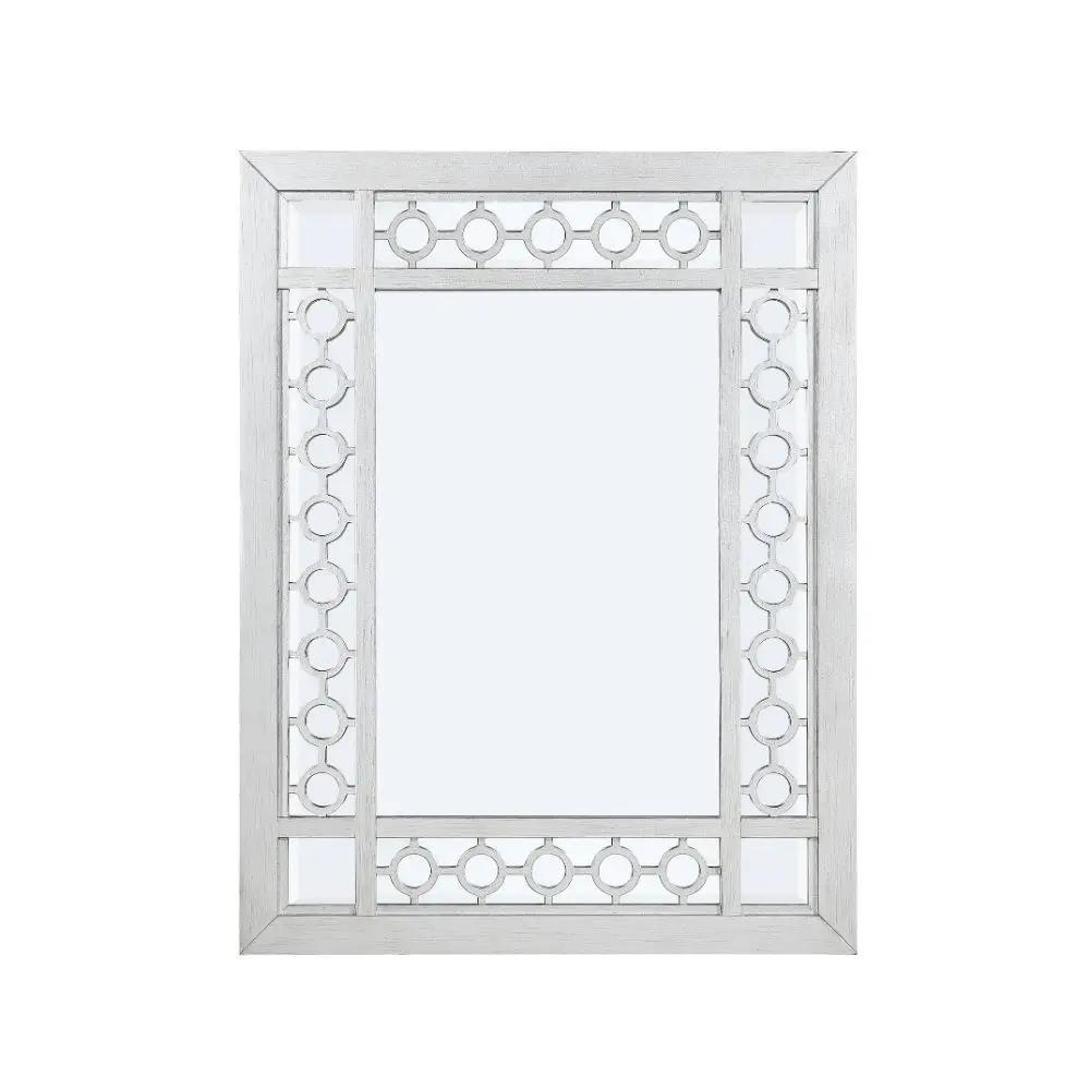 Varian - Mirror - Mirrored & Antique Platinum by Unique Piece Furniture