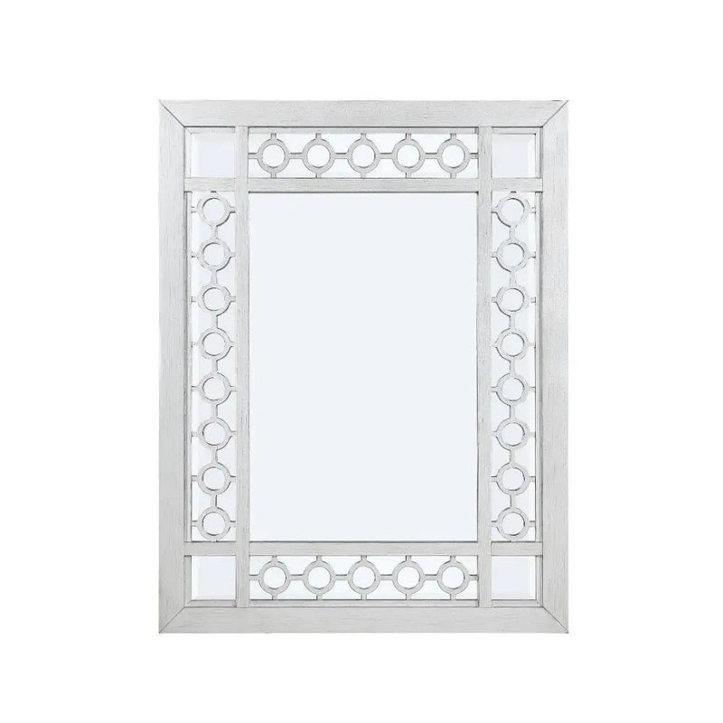 Varian - Mirror - Mirrored & Antique Platinum by Unique Piece Furniture