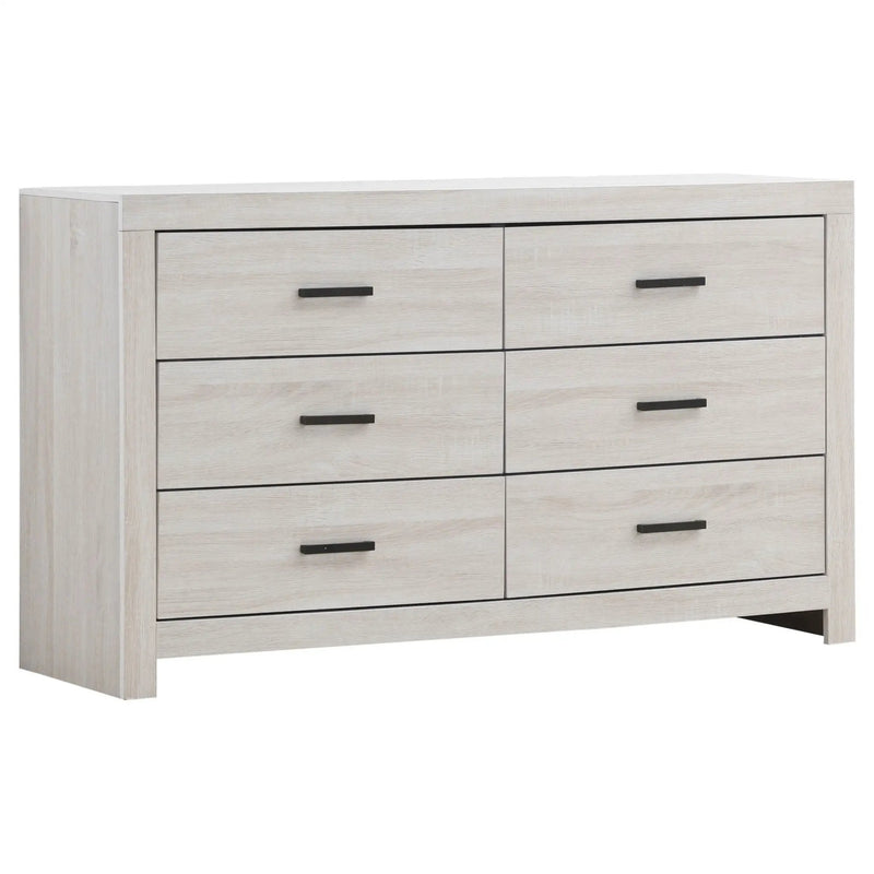 Brantford 5-piece Eastern King Bedroom Set Coastal White by Unique Piece Furniture
