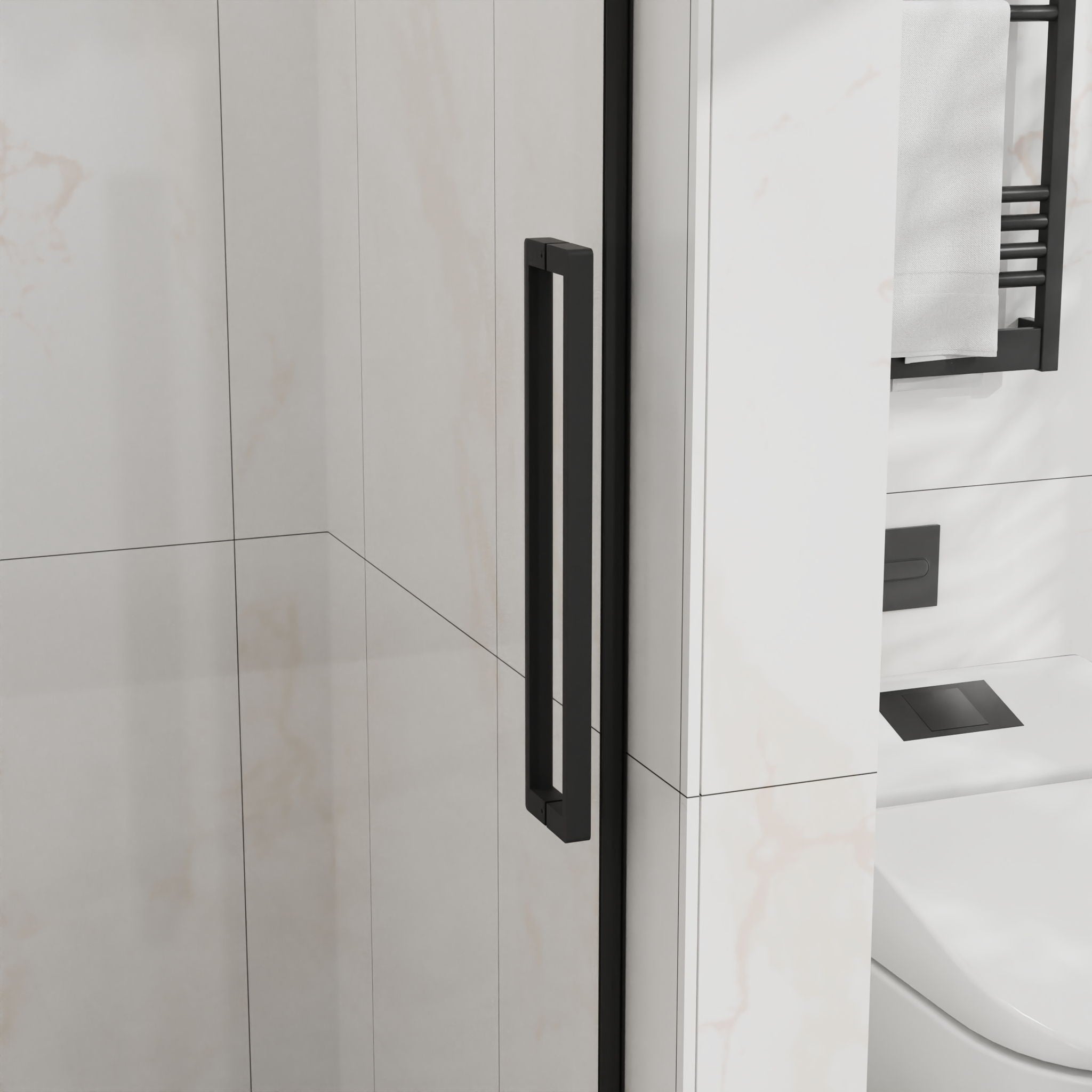 Frameless Tub Sliding Shower Door With Easy Clean Coating by HouseOfZazla