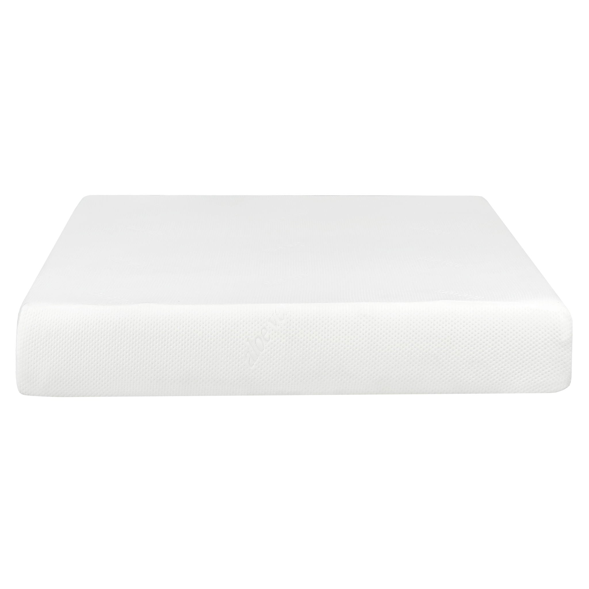 10" Plush Gel Memory Foam Mattress Bed With Cooling Technology, Aloe Vera Cover by Unique Piece Furniture