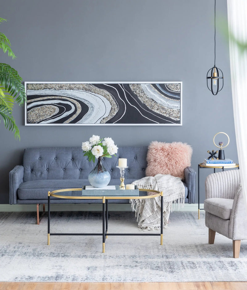 70.9x19.7x1.5 ft Elongated Landscape Rectangle Framed Oil Painting by HouseOfZazla