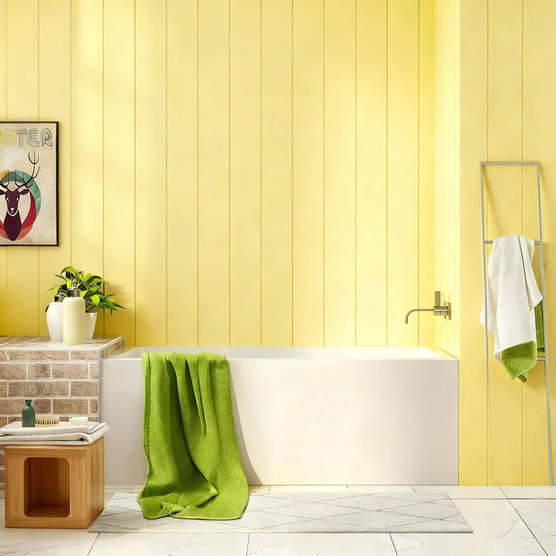 Alcove Soaking Bathtub With Skirt - Back - To - Wall Design - Glossy White by HouseOfZazla