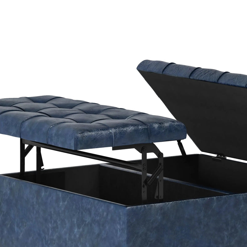 Harrison - Upholstered Coffee Table Storage Ottoman by HouseOfZazla