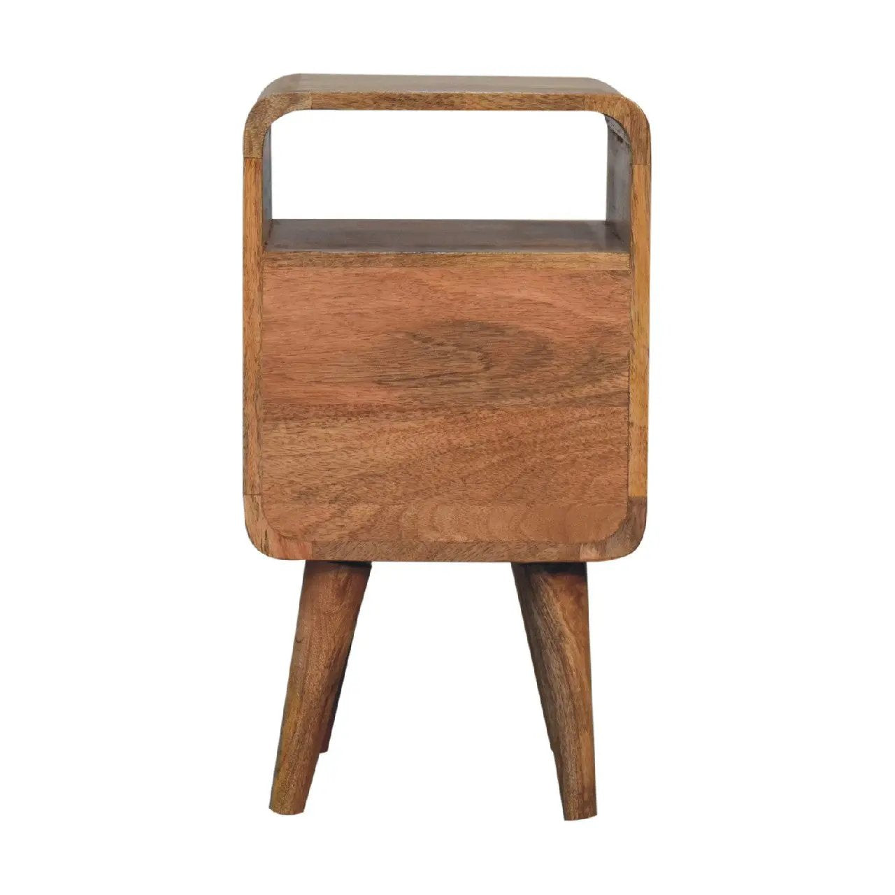Solid Wood Mini Lille Curved Nightstand by HouseOfZazla