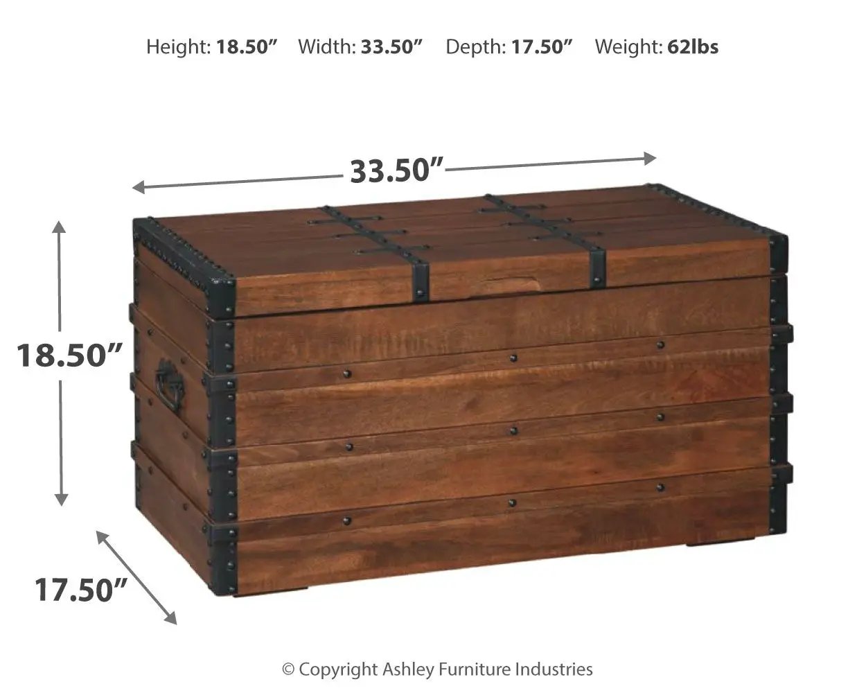 Kettleby - Storage Trunk - Brown by Unique Piece Furniture