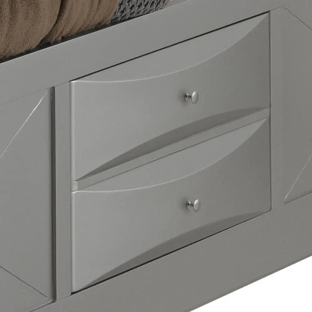 Modern Design Storage Bed With Bookcase Headboard by Unique Piece Furniture