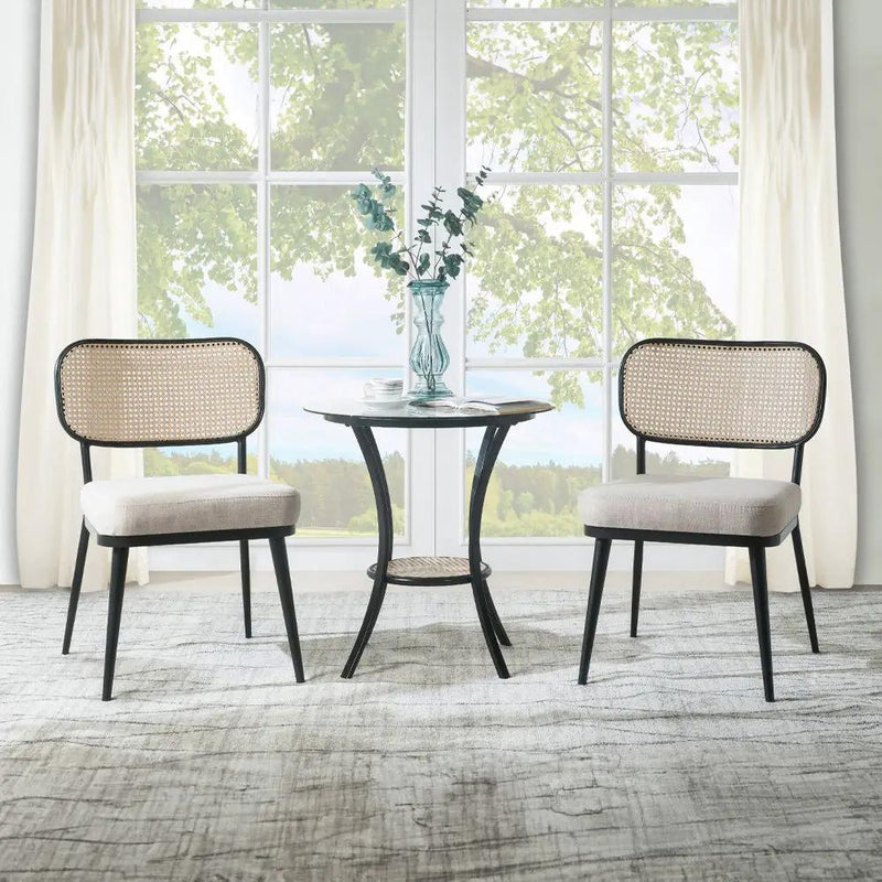 Colson - 3 Pieces Table & Chairs Set - Black by Unique Piece Furniture
