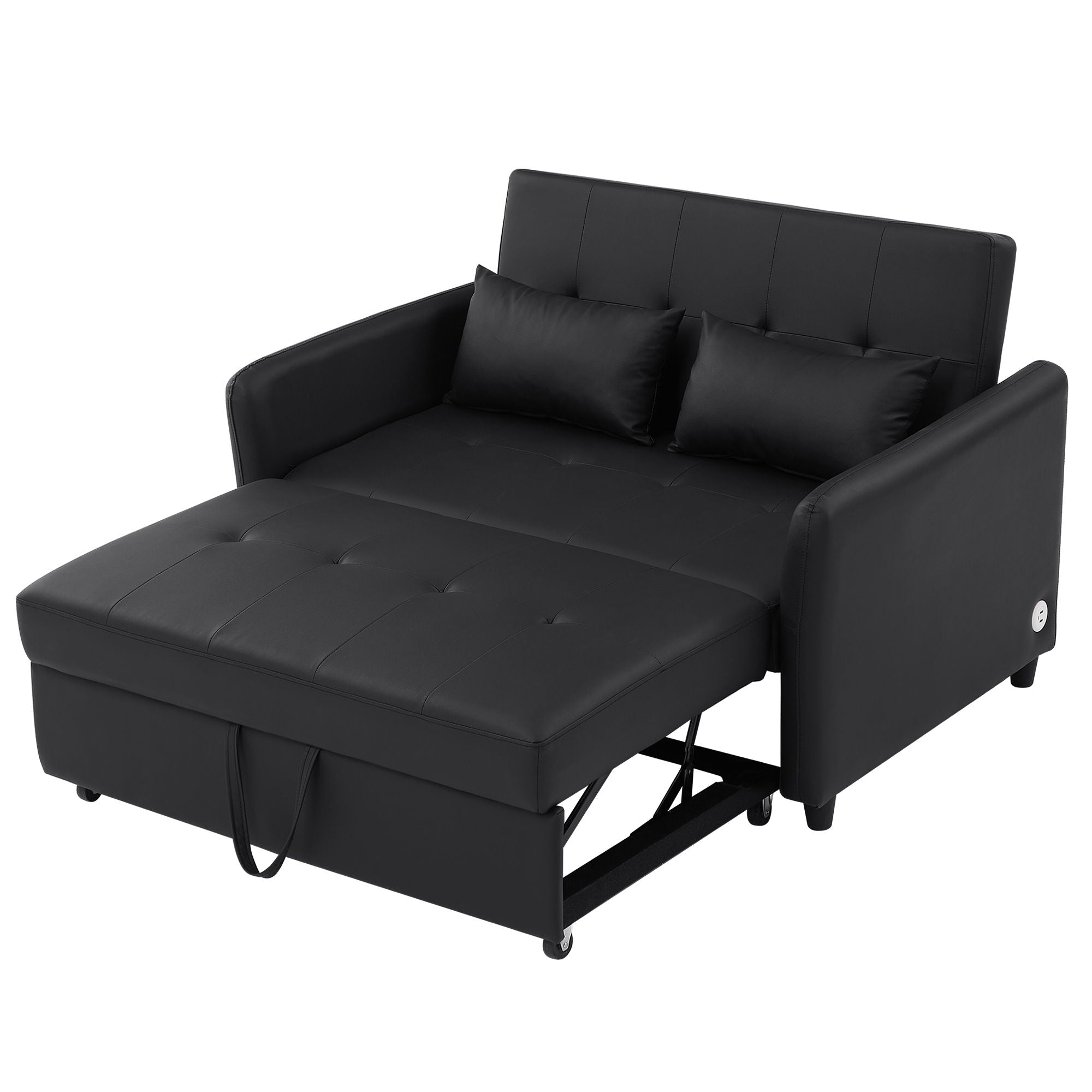 Convertible Sleeper Sofa Bed With 3 USB Ports by HouseOfZazla