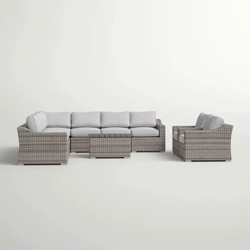 Stylish Sofa Seating Group With Cushions Perfect For Outdoor Gatherings by HouseOfZazla