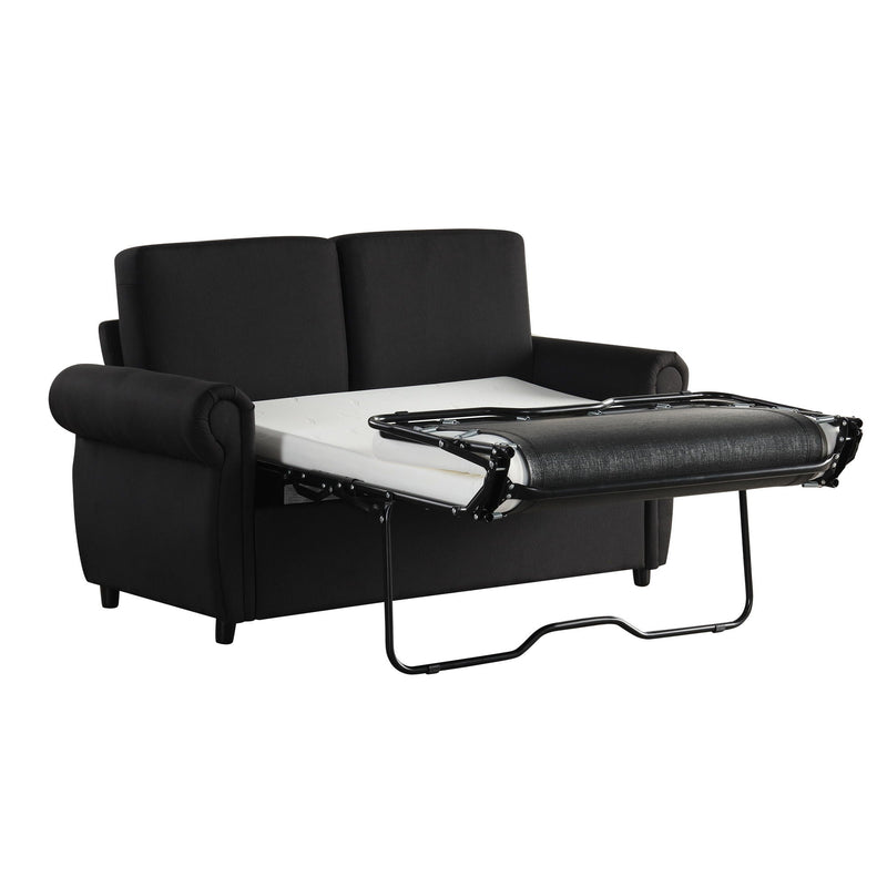Pull Out Sofa Bed Loveseat Sleeper With Twin Size Memory Mattress With Two USB Ports For Living Room Spaces by HouseOfZazla