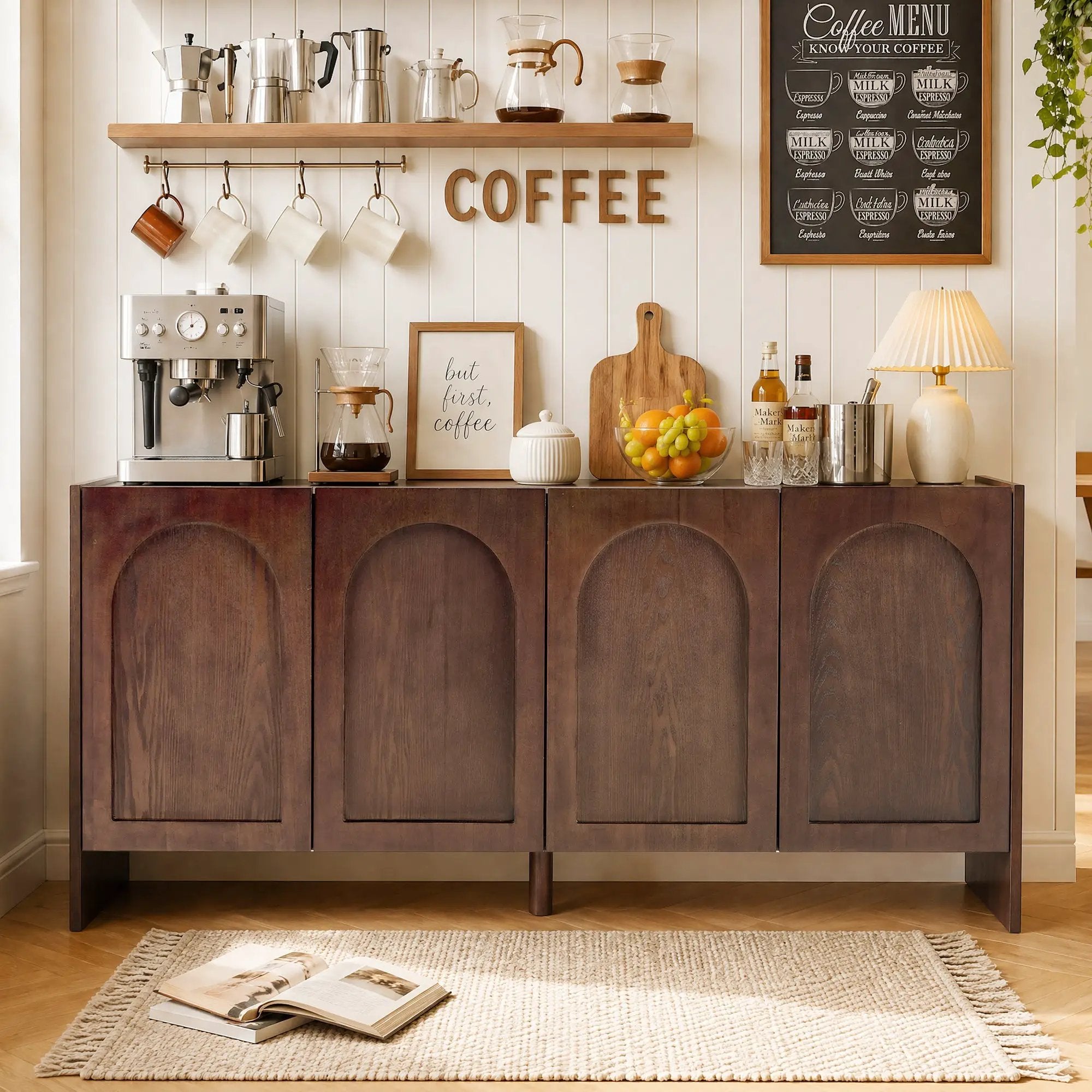 Mid-Century Modern 4-Door Credenza Sideboard by HouseOfZazla