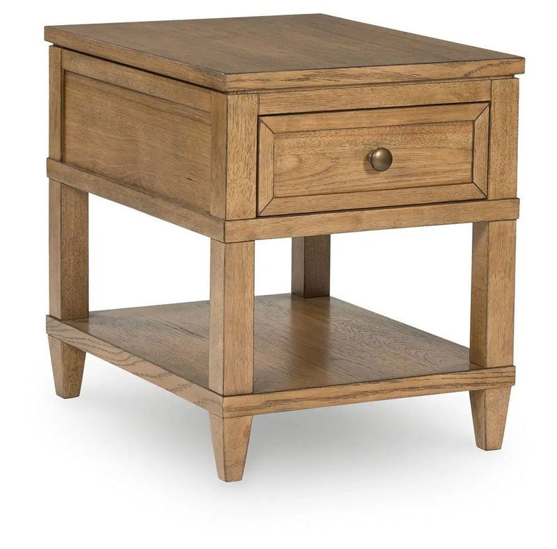 Sharlance - Rectangular End Table - Light Brown by Unique Piece Furniture