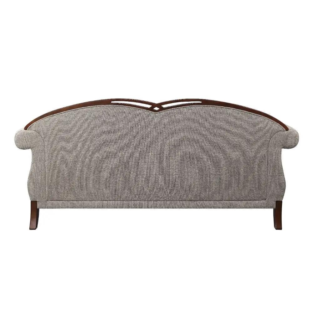 Miyeon - Sofa With 5 Pillows - Fabric & Cherry by Unique Piece Furniture