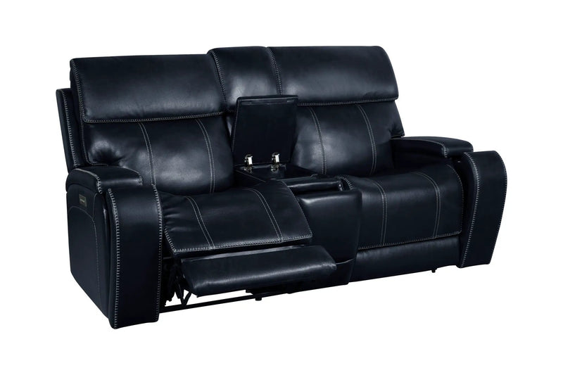 Glenwood - Power Console Loveseat-Recliner With Power And Power Headrest And Lumbar (Layflat) by Unique Piece Furniture