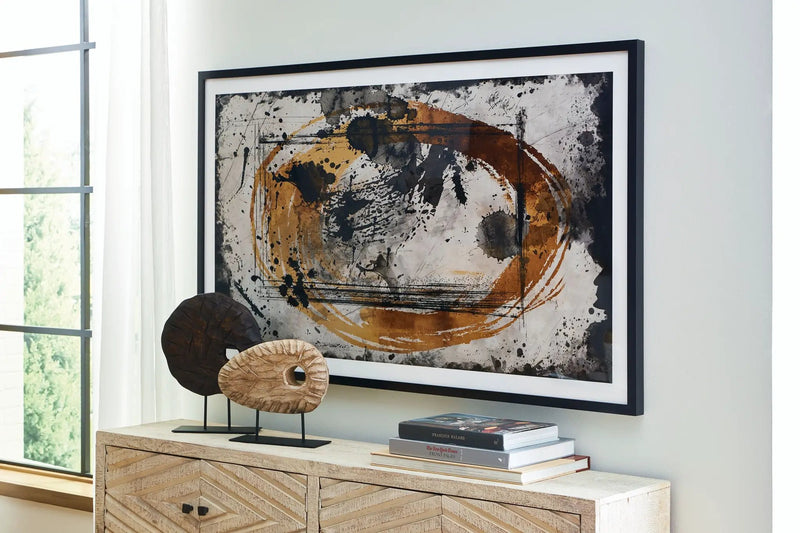 Clefting - Wall Art - Black / Caramel / Tan by Unique Piece Furniture