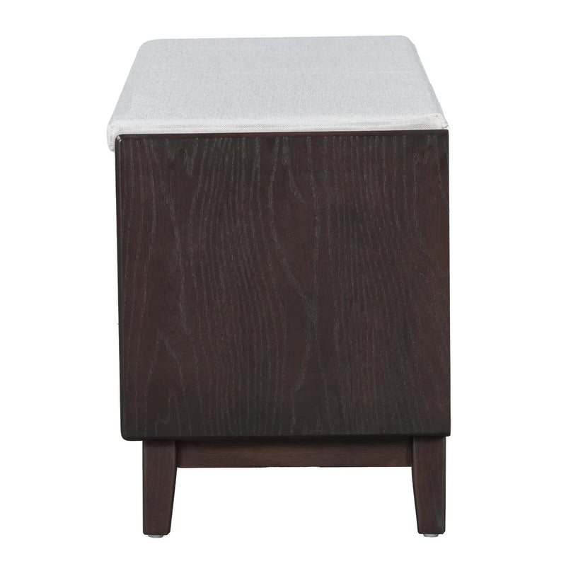 TREXM Boho Rattan Entryway Bench with Storage by HouseOfZazla
