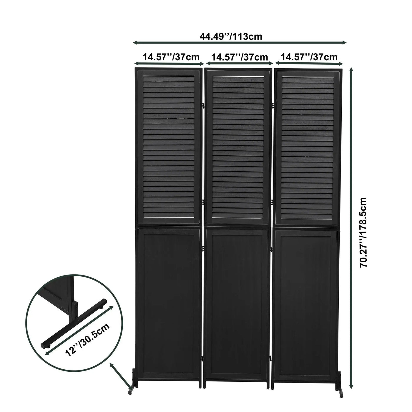 Rustic 3 Panel Room Dividers And Folding Privacy Screen by HouseOfZazla