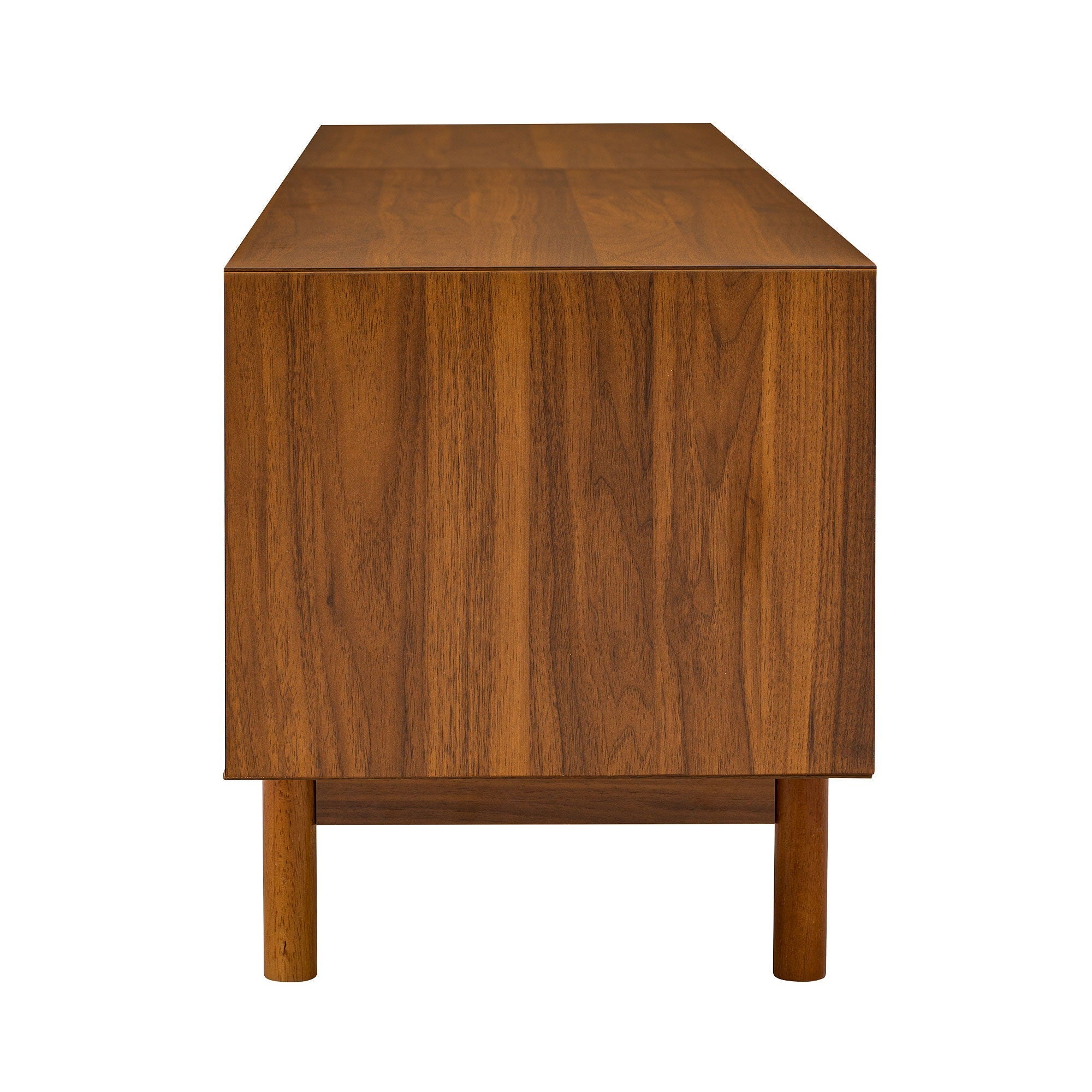 TV Stand For TVs Up To 85", Media Console With 2 Drawers - Walnut by HouseOfZazla