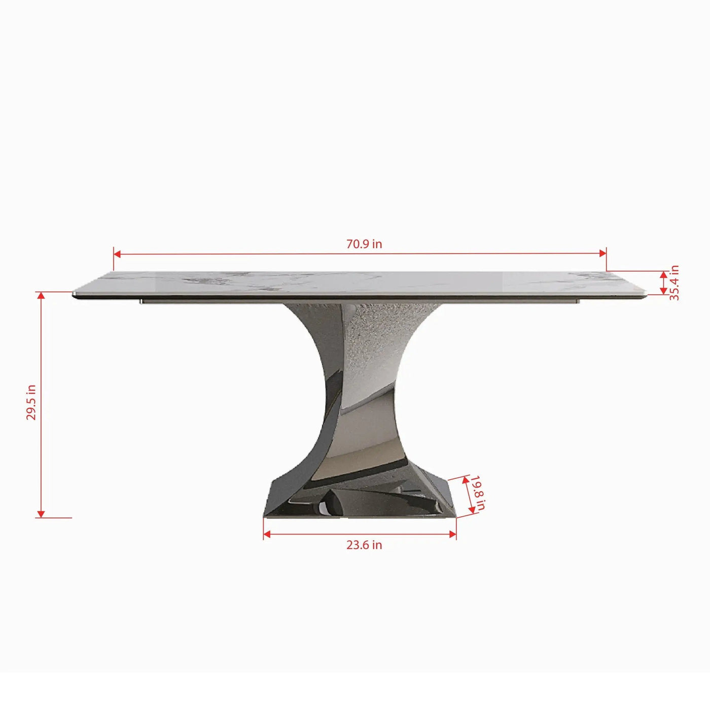 Modern Rectangular Dining Table For 6 With Chairs by HouseOfZazla