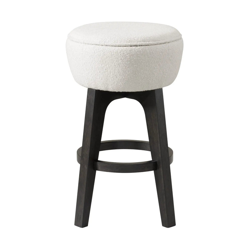 Backless Bar Stools With Soft Cushion (Set of 2) - Brown by HouseOfZazla
