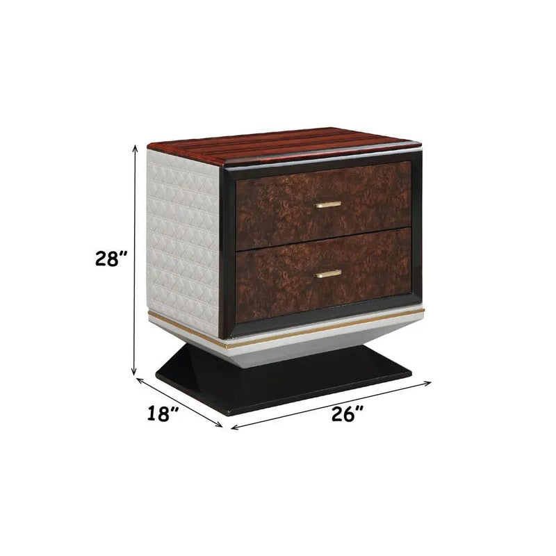 Jamonica - Nightstand With 2 Drawers - Dark Brown by Unique Piece Furniture