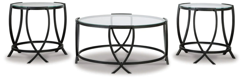 Tarrin - Occasional Table Set (Set of 3) - Black by Unique Piece Furniture
