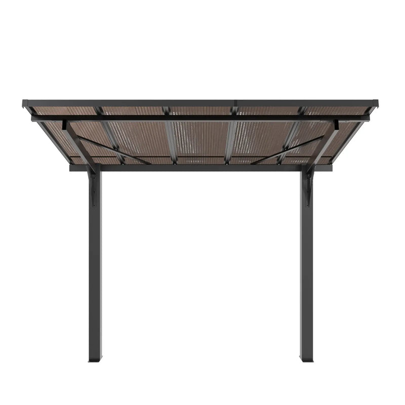 8x5ft Galvanized Steel Carport with Sloped PC Roof by HouseOfZazla