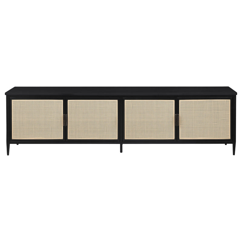 Kenneth - 4 Door TV Stand - Black