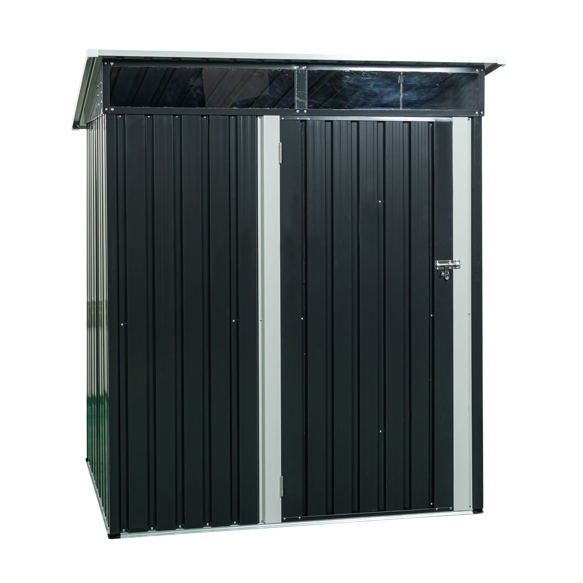 Outdoor Metal Storage Shed Transparent Plate by HouseOfZazla