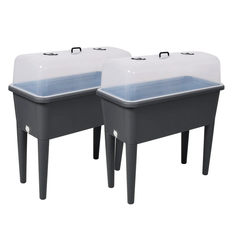 2 Piece Raised Garden Bed with Ventilated Lid by HouseOfZazla