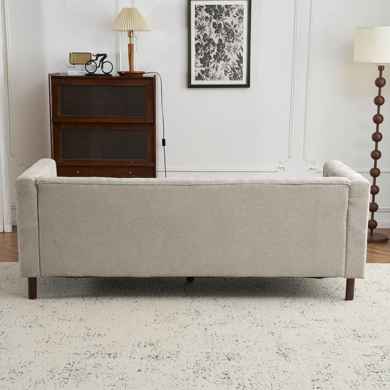 Upholstered Sofa Modern 3 Seater Sofa Couch With Tufted Design For Living Room by HouseOfZazla