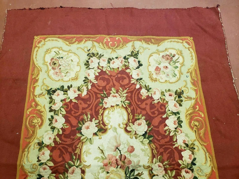 3' X 5' Antique Handmade French Aubusson Weave Savonnerie Needlepoint Rug Nice by Jewel Rugs